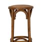Linon Home Decor Rae Rattan Bar Stool in Rich Walnut, , large