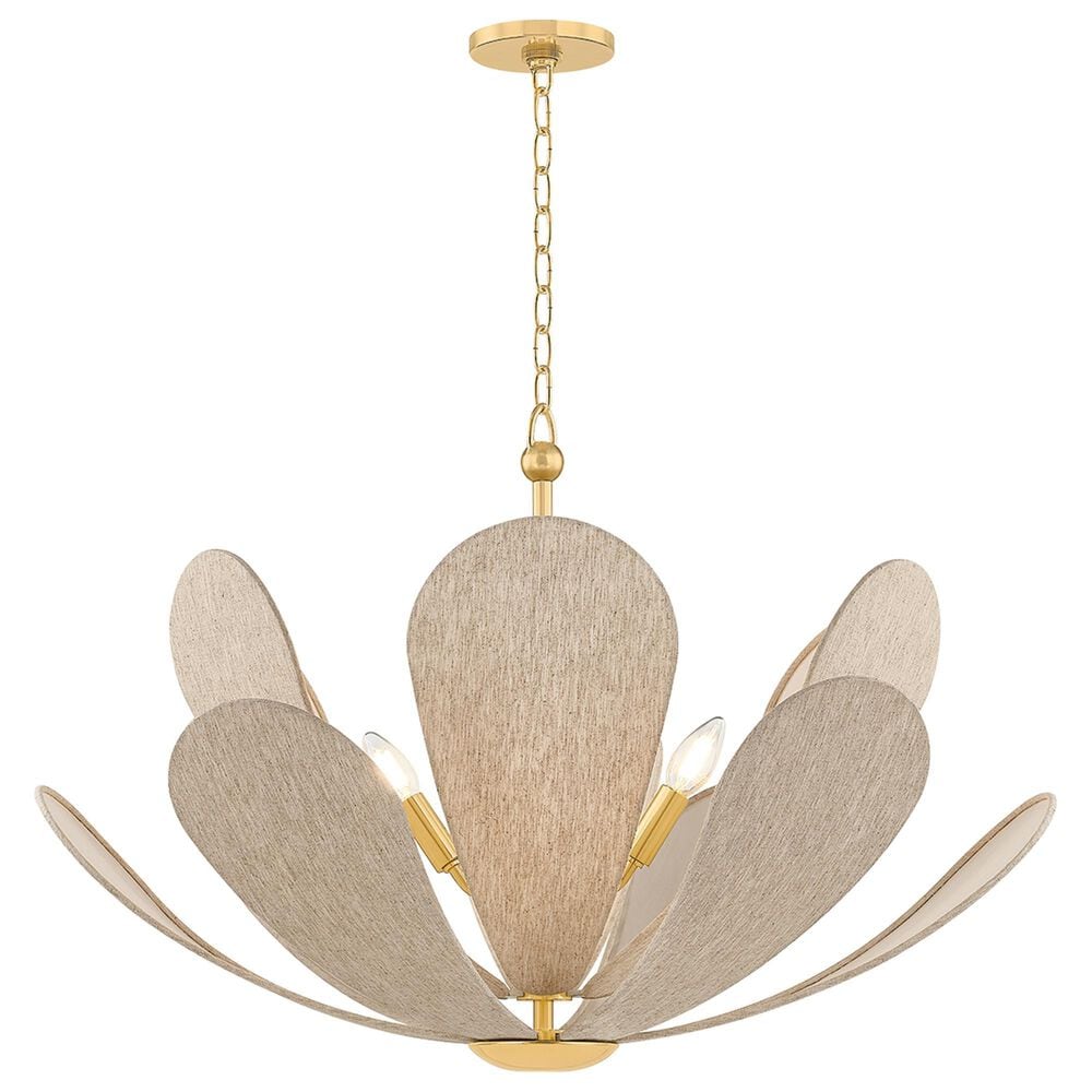 Mitzi Lighting Nadine 6-Light Chandelier in Aged Brass, , large