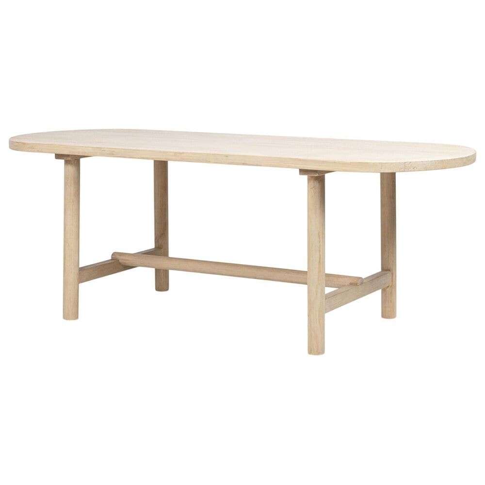 Jennifer Taylor Home Milo Dining Table in Light Natural Cerused - Table Only, , large