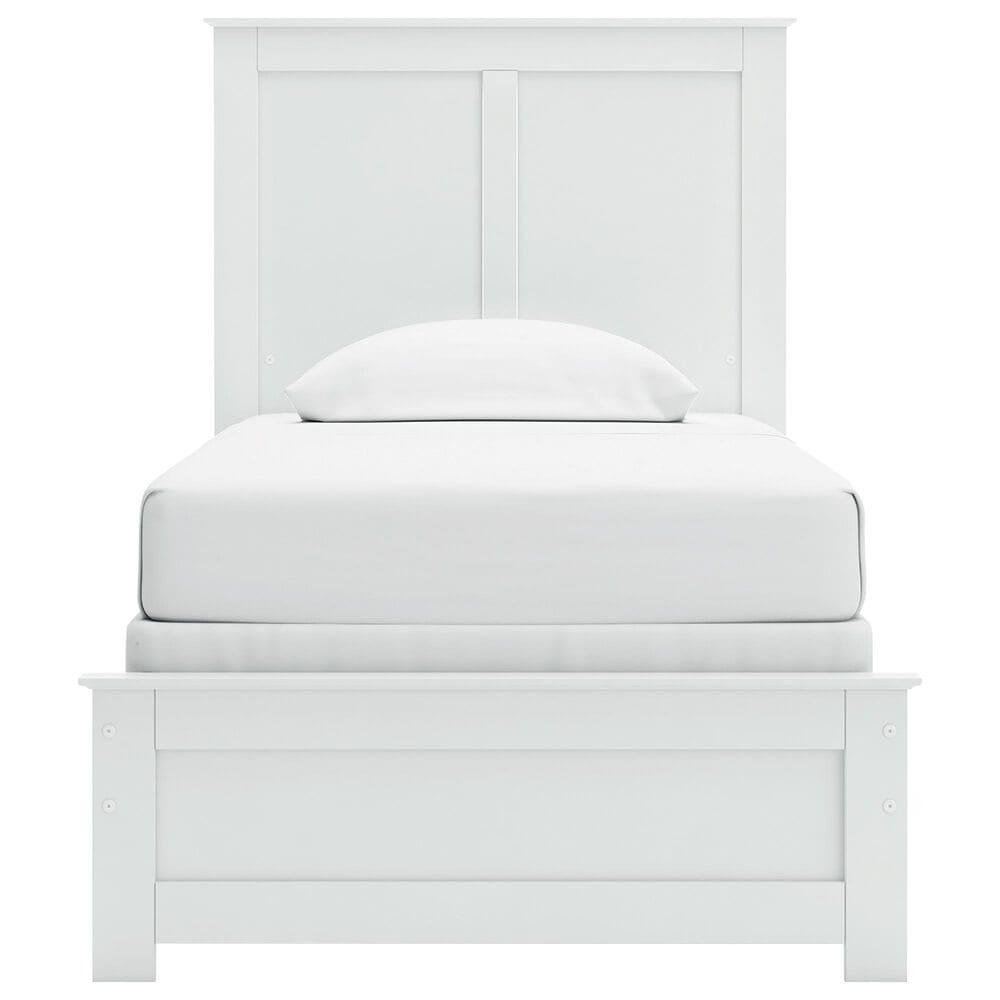 Ashley Bostwick Shoals 5-Piece Twin Panel Bedroom Set in White, , large