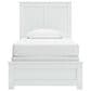 Ashley Bostwick Shoals 5-Piece Twin Panel Bedroom Set in White, , large