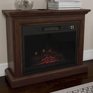 Timberlake Northwest Electric Mobile Mantel Fireplace in Brown, , large