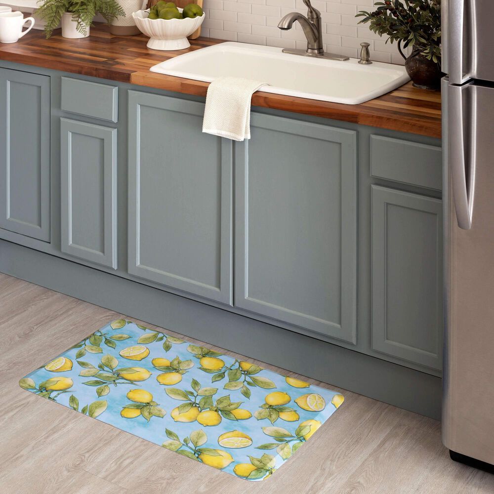 Mohawk Dri-Pro Deluxe Lemons All Over Slice 1&#39;8&quot; x 3&#39;6&quot; Multicolor Area Rug, , large
