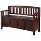 Linden Boulevard Cynthia Storage Entryway Bench in Walnut, , large