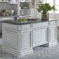Belle Furnishings Junior Executive Desk in Antique White and Bark, , large