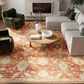 Nourison Antique Bloom Brick 10" x 13" Area Rug, , large