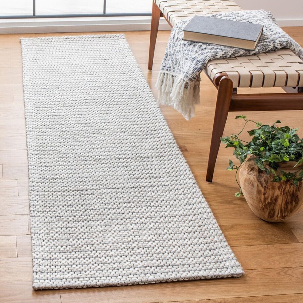 Safavieh Marbella 2&#39;3&quot; x 12&#39; Light Grey and Ivory Runner, , large
