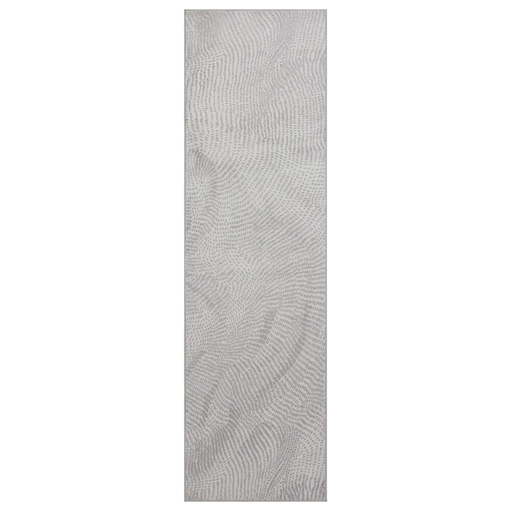 Nourison Central Park West CEP01 Grey 2" x 6" Runner, , large