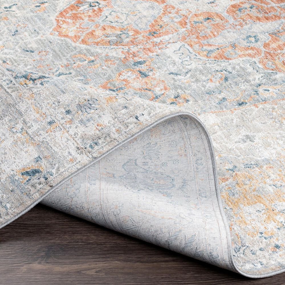Surya Laila  2&#39; x 3&#39; Orange, Teal, Sage, Saffron, Gray and Cream Area Rug, , large