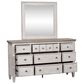Belle Furnishings Heartland 4 Piece Queen Bedroom Set in Antique White, , large