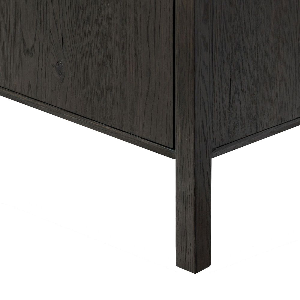 Four Hands Bolton Orwin Wide Bookcase in Smoked Black Oak, , large