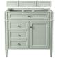 James Martin Vanities Brittany 36" Single Bathroom Vanity in Sage Green with Single Hole 3 cm White Zeus Quartz Top and Rectangular Sink, , large