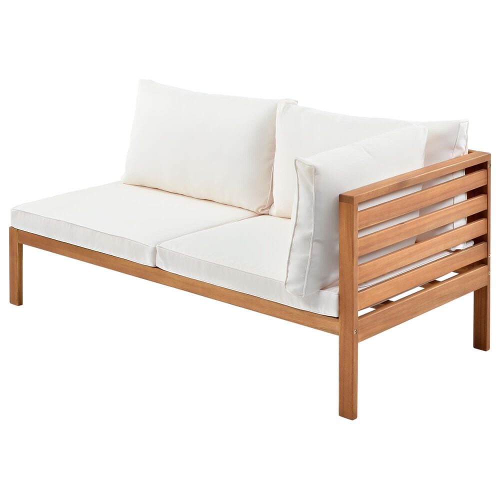 Hearth and Haven 4-Piece Outdoor Sectional Set in Beige, , large