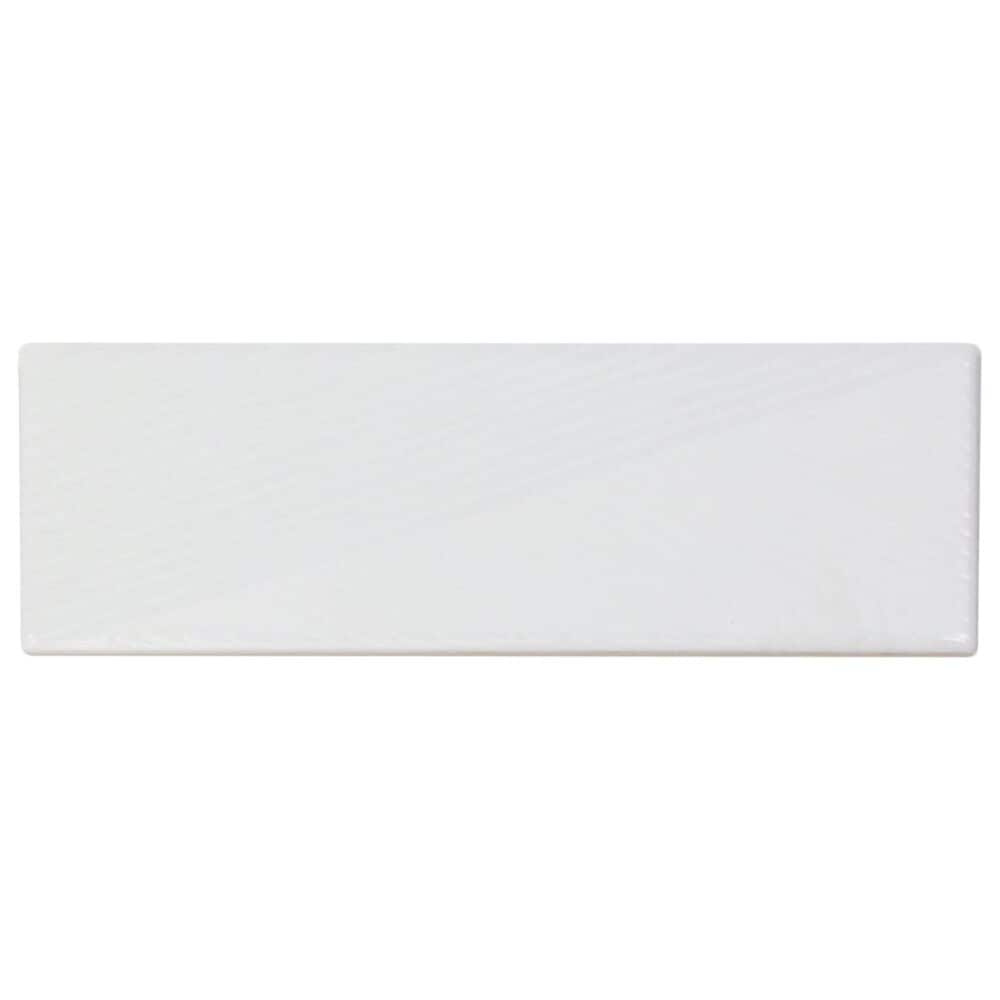 Soho Studio Fragments White 2" x 8" Ceramic Tile, , large