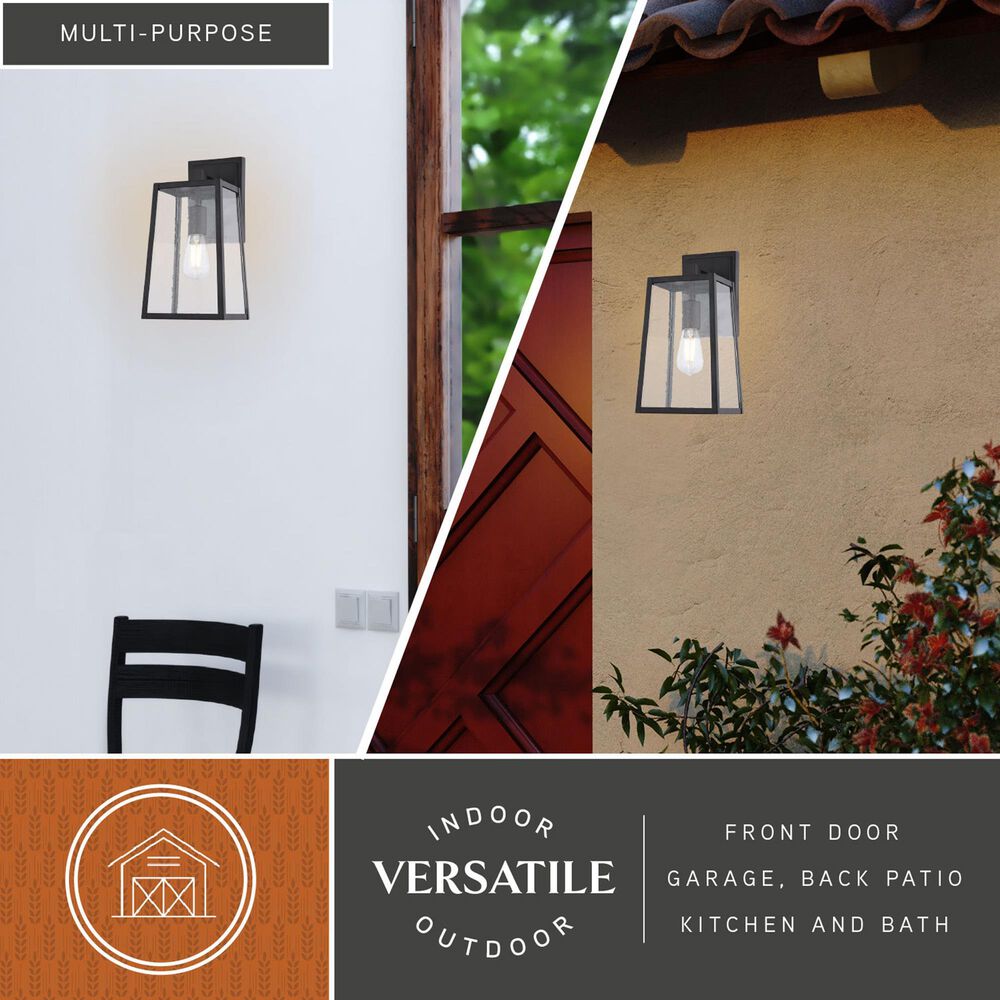 Vaxcel Sutton 1-Light Outdoor Wall Sconce in Matte Black, , large