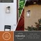 Vaxcel Sutton 1-Light Outdoor Wall Sconce in Matte Black, , large