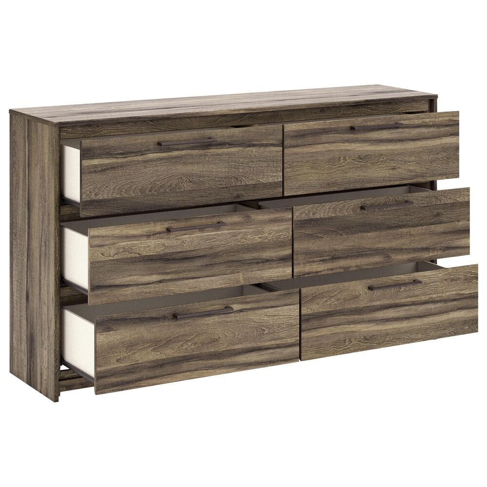 Ashley Elbrim 3-Piece Queen Panel Bedroom Set in Weathered Brown, , large