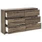 Ashley Elbrim 3-Piece Queen Panel Bedroom Set in Weathered Brown, , large