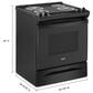 Whirlpool 4.8 Cu. Ft. Slide-in Electric Range in Black, , large
