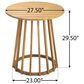 Hearth and Haven 3-Piece Outdoor Bistro Set with Round Table in Teak, , large