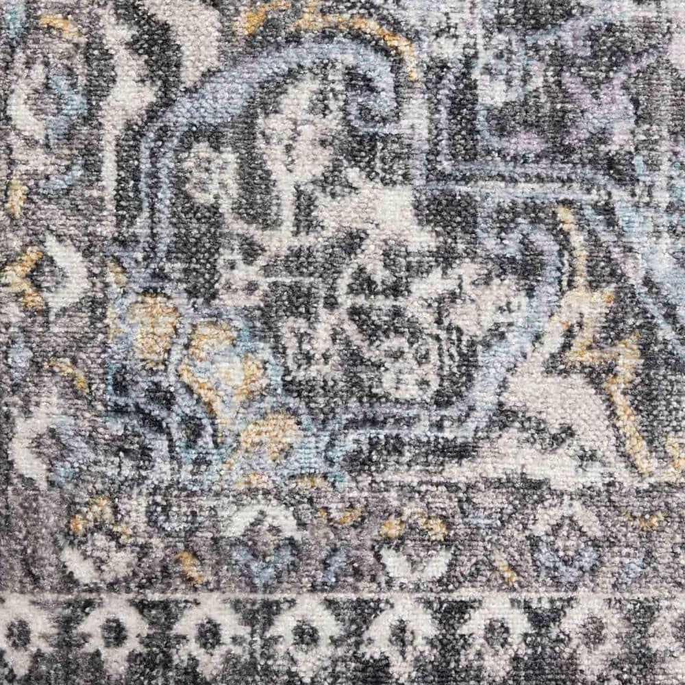 Loloi II Cassandra 2&#39;6&quot; x 4&#39; Charcoal and Gold Area Rug, , large