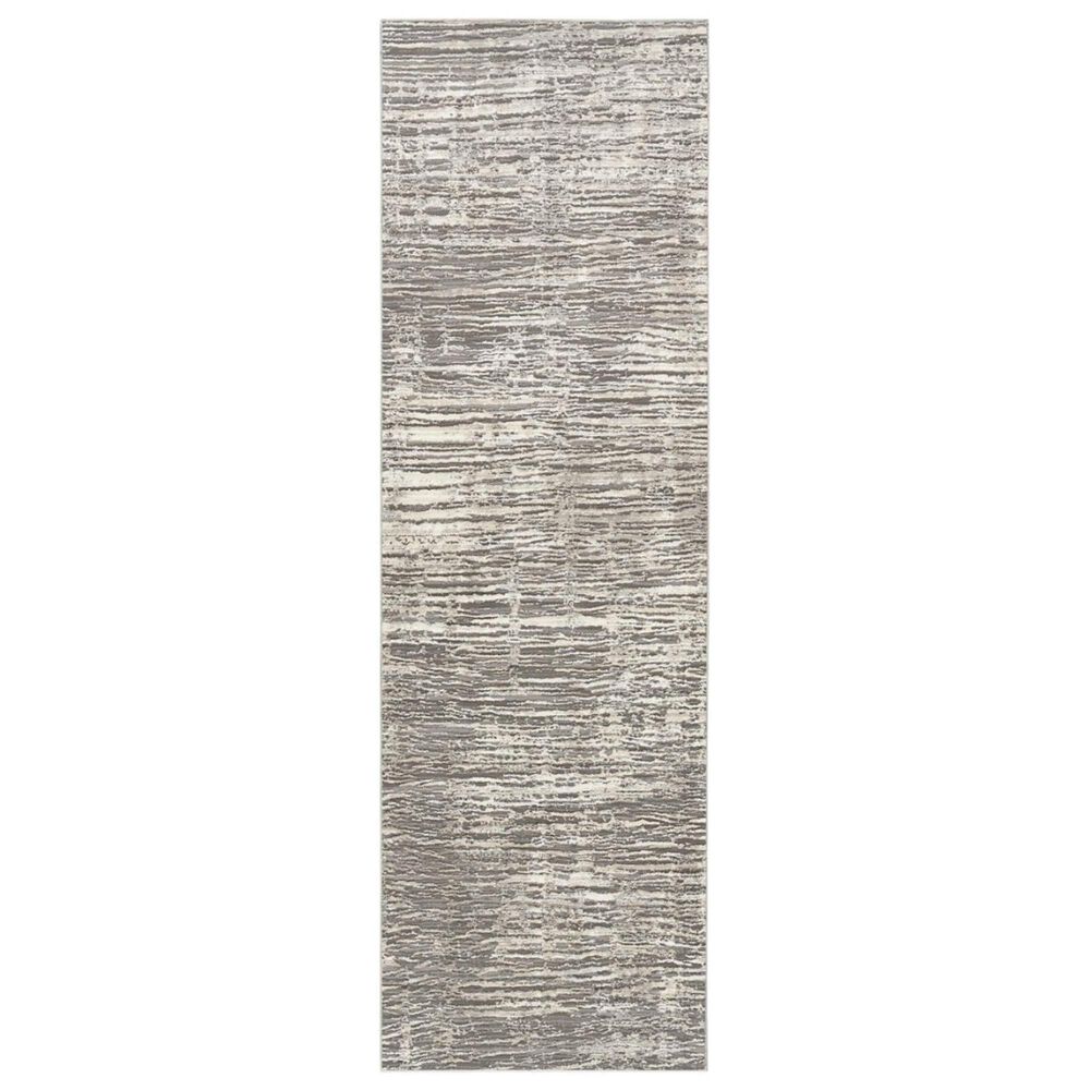 Nourison Sustainable Trends 2"2" x 7"6" Ivory and Grey Runner, , large