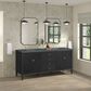 James Martin Vanities Myrrin 72" Double Bathroom Vanity in Carbon Oak with 3 cm Eternal Jasmine Pearl Silestone Top, Rectangular Sinks and FreePower Wireless Charger, , large