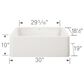 Blanco Ikon 30" Apron Single Bowl Farmhouse Sink in White, , large