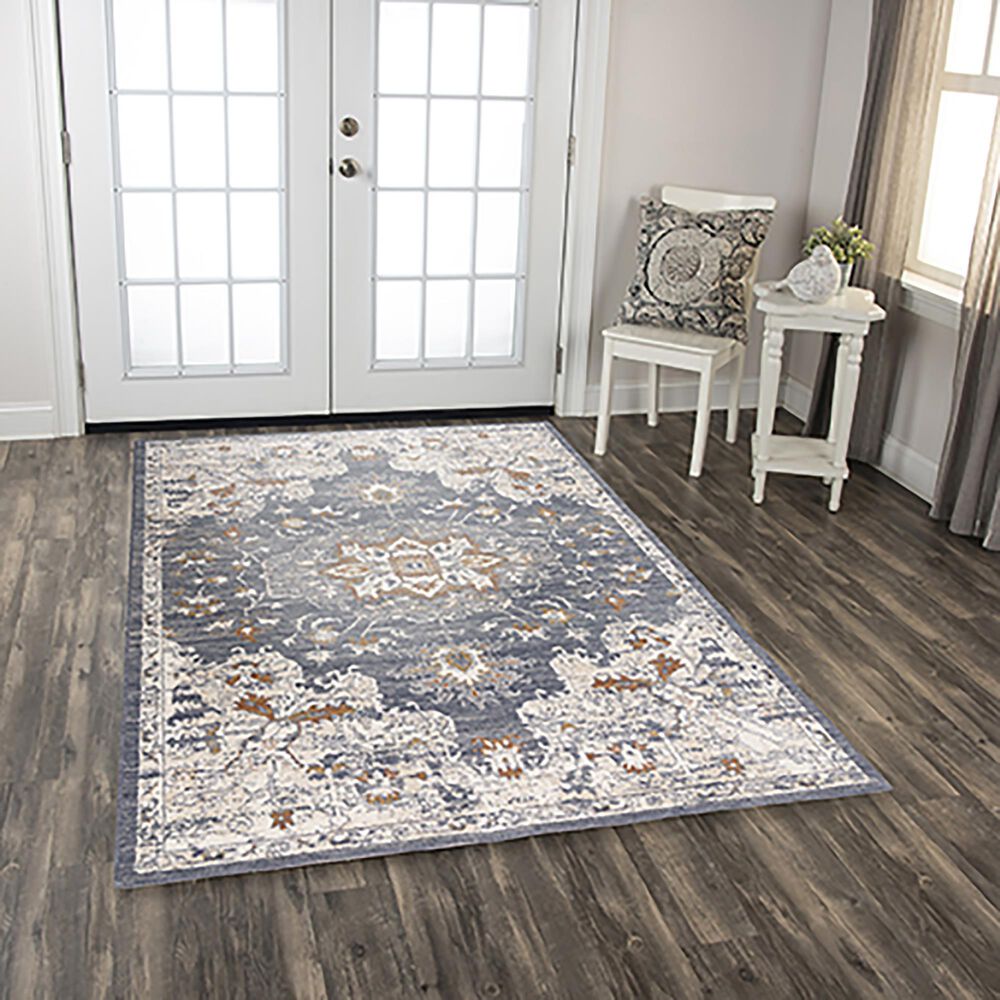 RIZZY Ventura VRA750 3&#39; x 5&#39; Blue Area Rug, , large
