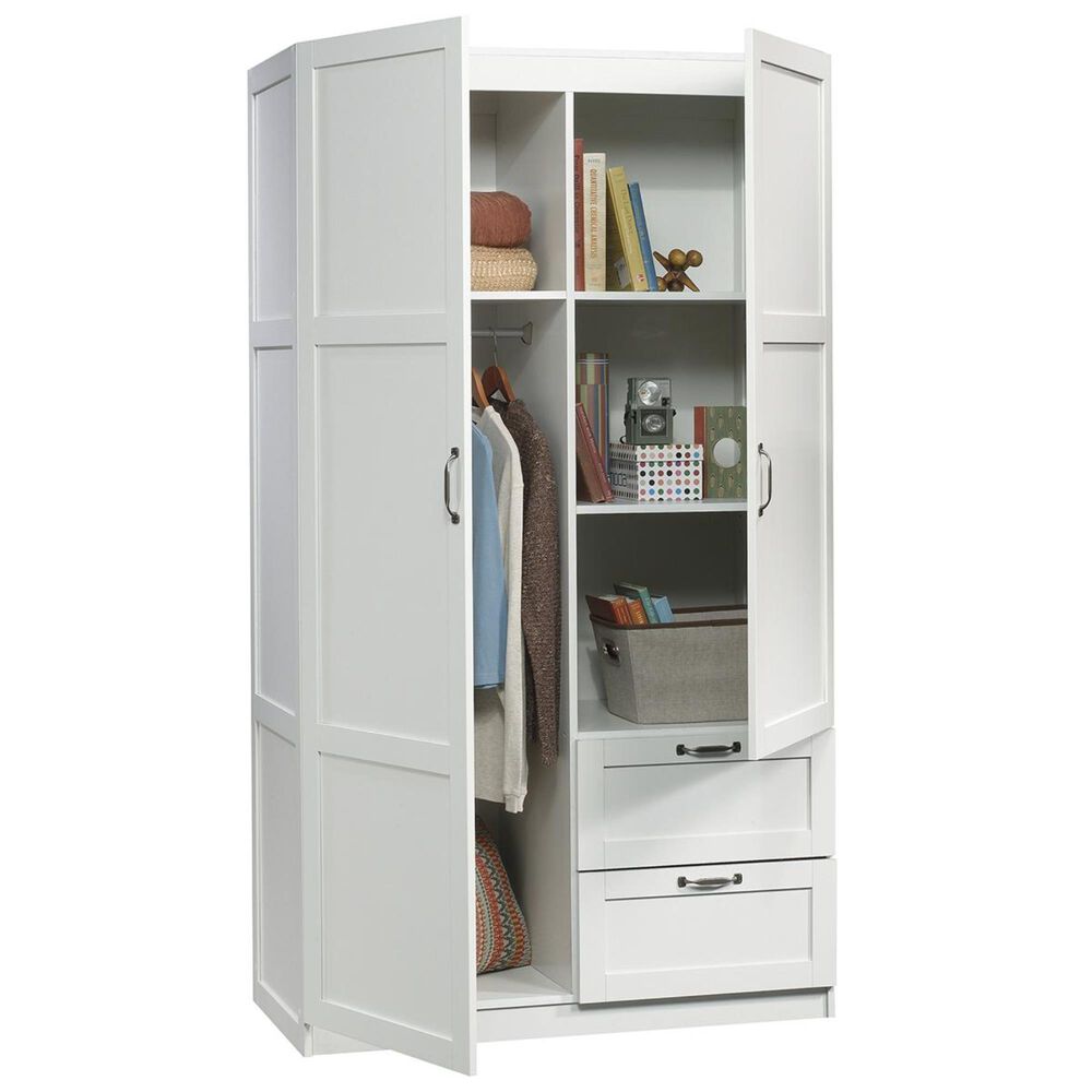 Sauder Wardrobe and Storage in White NFM