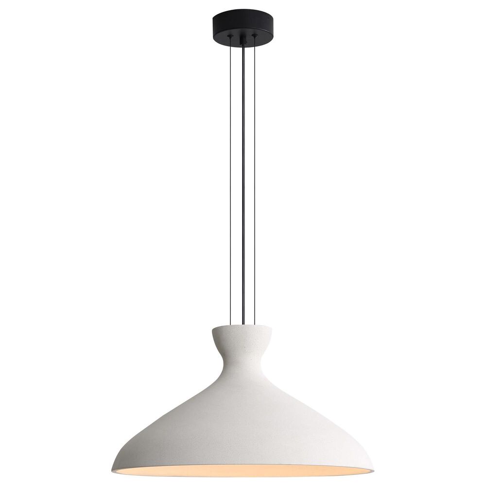Golden Lighting Aethera 22" 1-Light LED Pendant in White Sandstone, , large