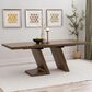 Linon Home Decor Callahan Dining Table with Leaf in Brown - Table Only, , large