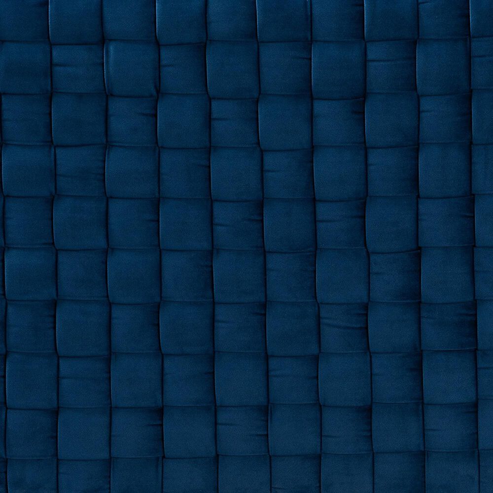 Baxton Studio Seraphin Arm Chair in Navy Blue, , large