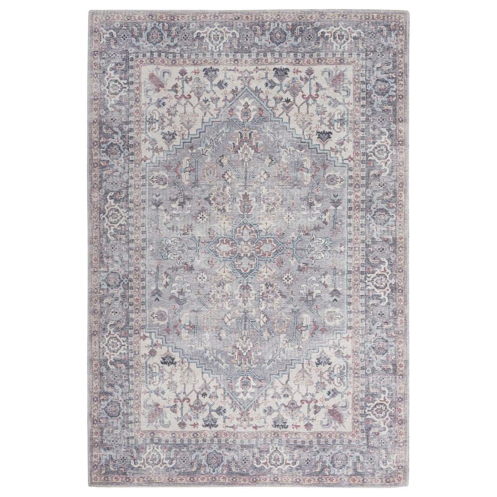 57 Grand by Nicole Curtis Series 1 Soft Grey and Ivory 4" x 6" Area Rug, , large