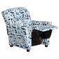Brazil Tween Kids Recliner in Giant Life Sky Blue with Cupholder, , large