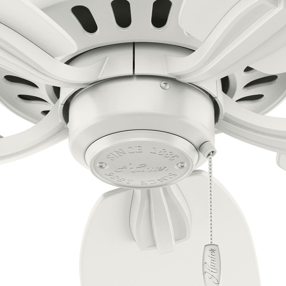 Hunter Newsome 52&quot; Ceiling Fan in Fresh White, , large