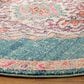 Safavieh Monaco MNC254J 5" Round Blue Area Rug, , large