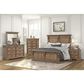 Lifestyle Enterprises 8-Drawer Dresser and Mirror in Light Brown, , large