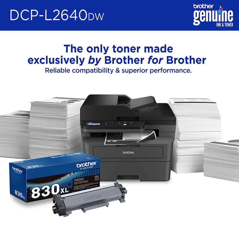 Brother DCP-L2640DW Compact Monochrome Laser Multifunction Printer, , large