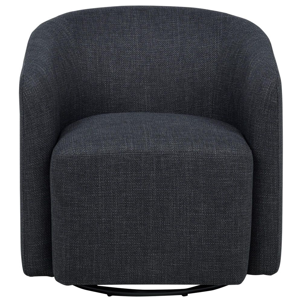 Coaster Mossbrook Swivel Accent Chair in Anthracite, , large