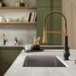Kohler Tone Semi-Professional Pull-Down Kitchen Sink Faucet in Vibrant Brushed Moderne Brass, , large