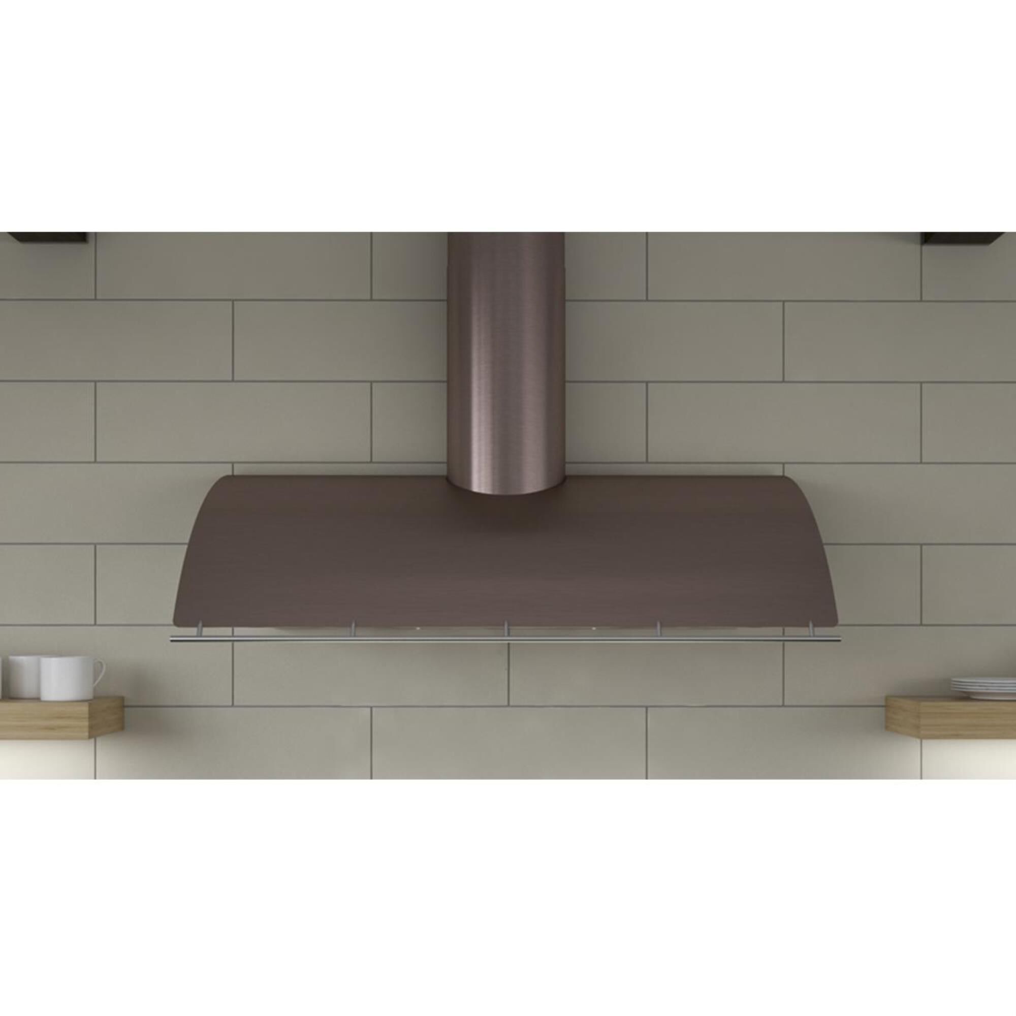 rose gold range hood