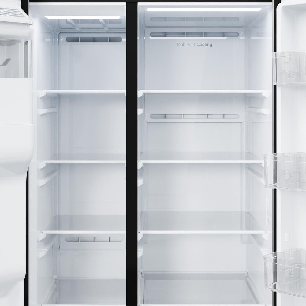 GE Appliances 24 Cu. Ft. Counter-Depth Side-By-Side Refrigerator in Fingerprint Resistant Slate, , large