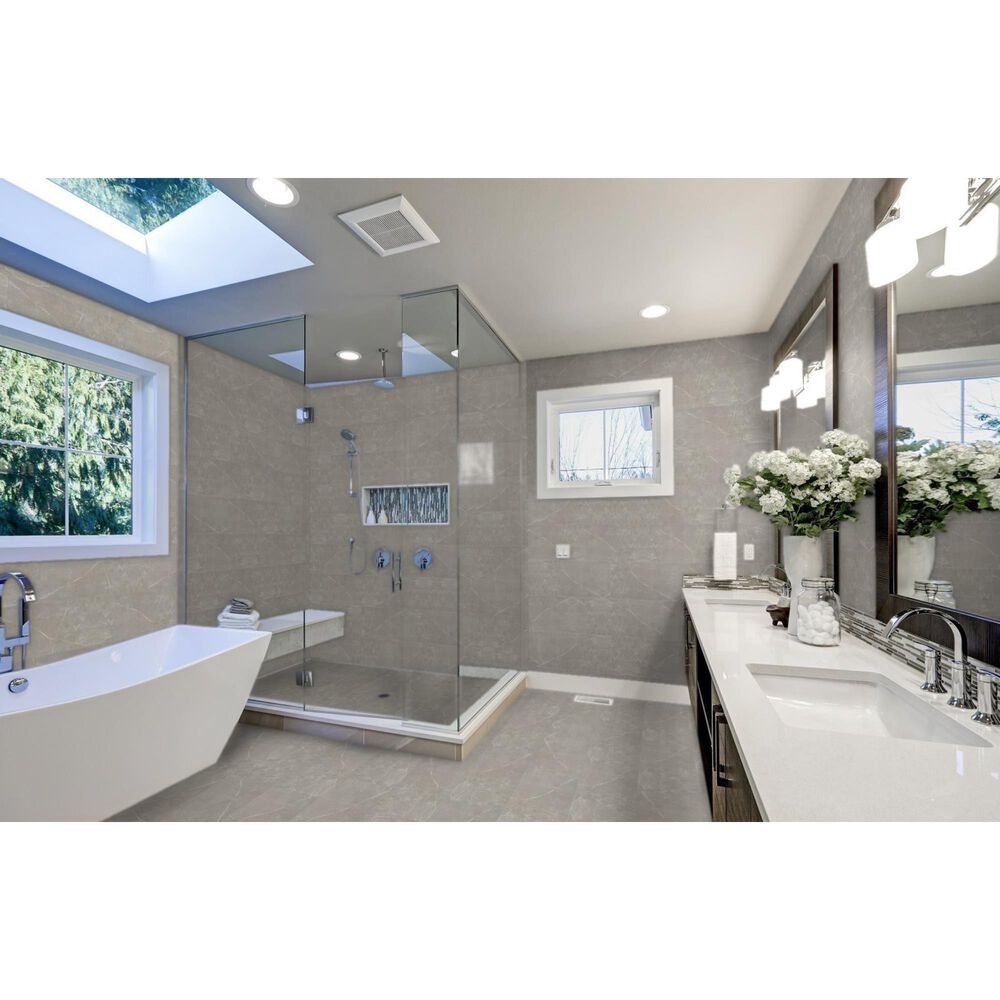 Emser Sterlina Dove 12&quot; x 24&quot; Matte Porcelain Tile, , large