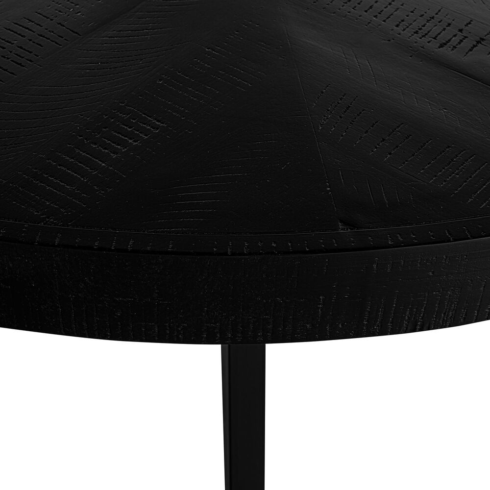 Moe&#39;s Home Collection Parq 60&quot; Round Dining Table in Black - Table Only, , large