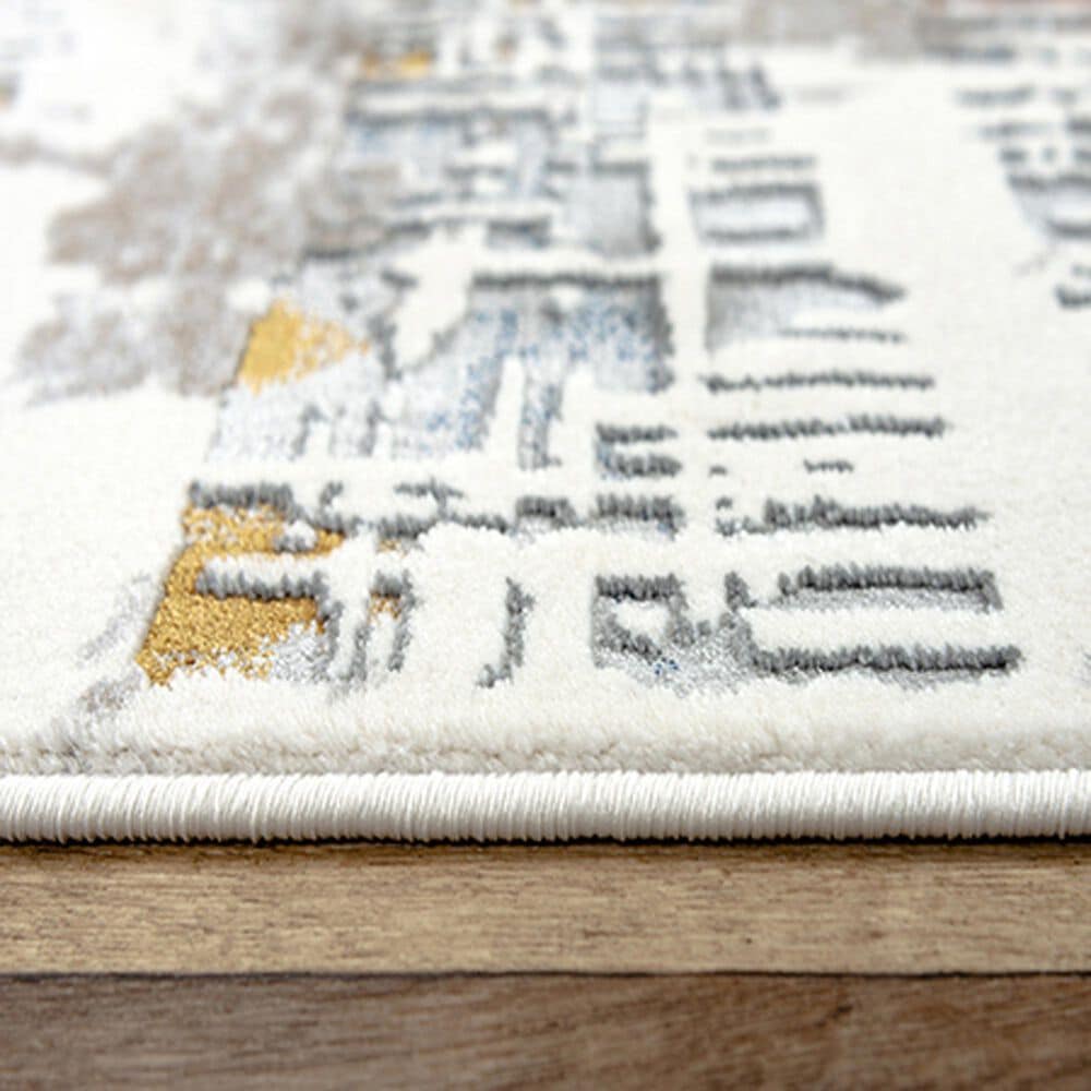 RIZZY Westchester WESWES862 5&#39;3&quot; x 7&#39;6&quot; Ivory and Multicolor Area Rug, , large