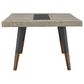 Nicolette Home Ryker Rectangular Dining Table in Black, Grey, and Aged Brass, , large