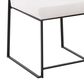 Lumisource Fuji Side Chair with White Cushion in Black (Set of 2), , large