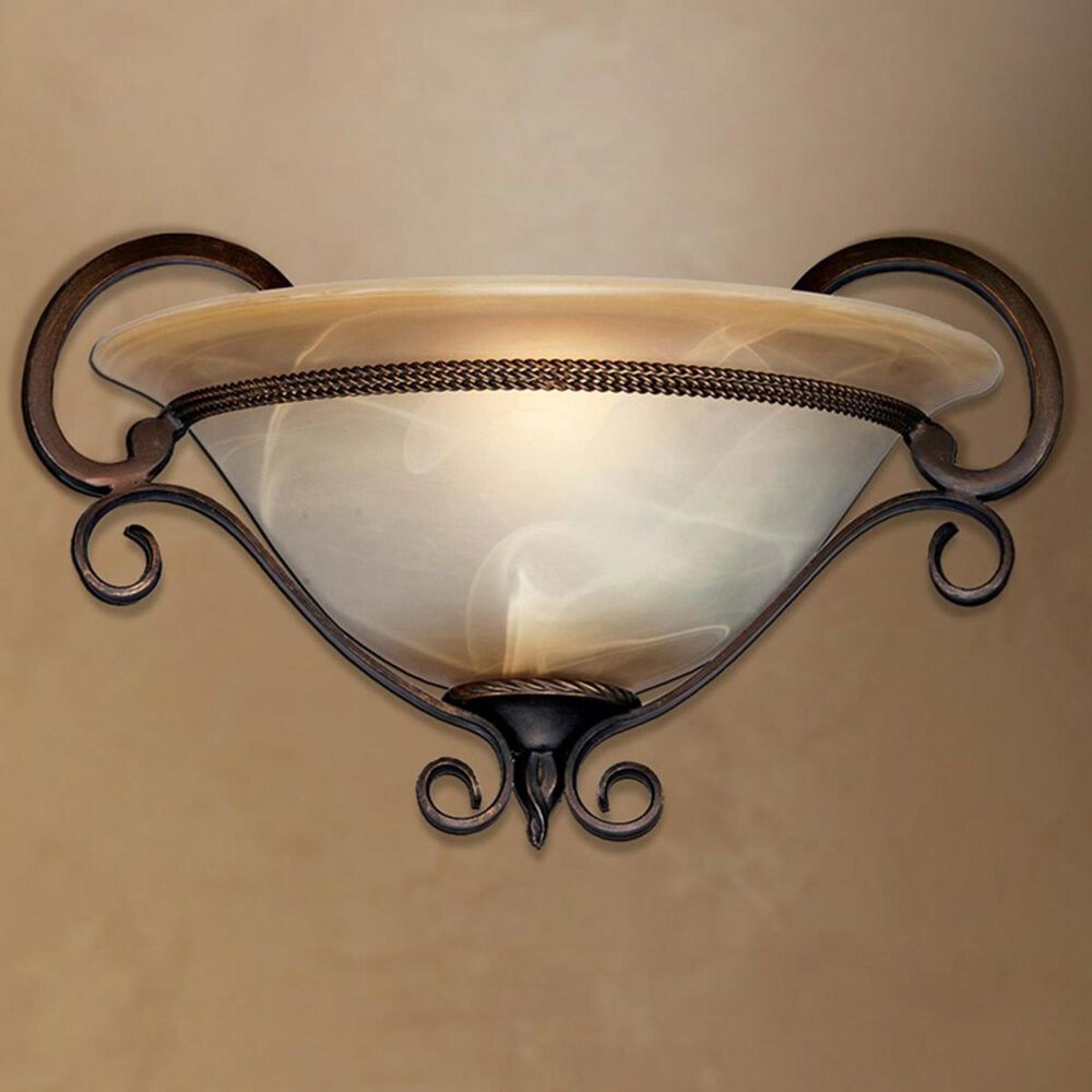 Golden Lighting Meridian 1-Light Wall Sconce in Golden Bronze, , large
