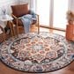 Safavieh Riviera 6"7" Round Beige and Charcoal Area Rug, , large